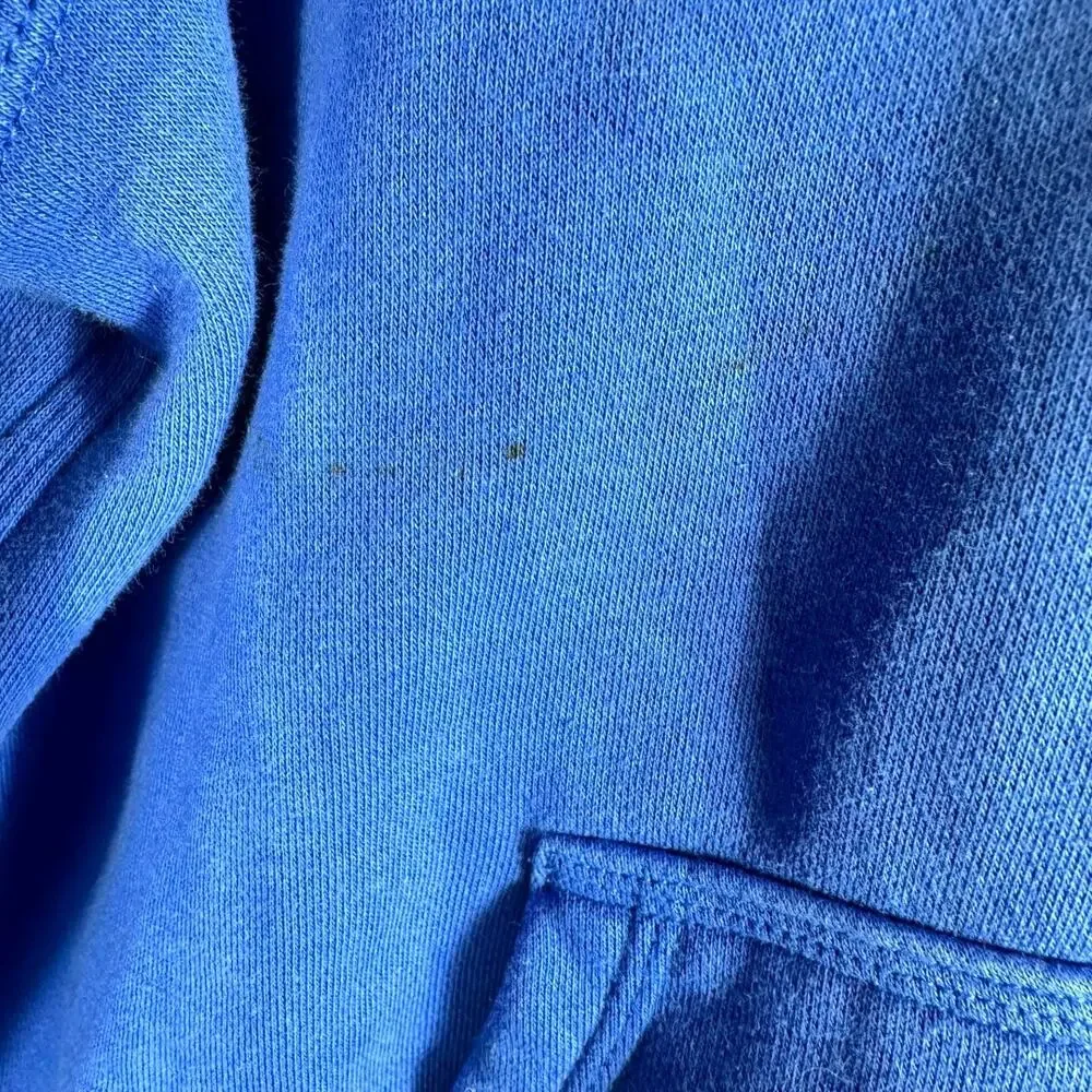 Nike Blue Drawstring Hoodie Medium - Picture 4 of 6